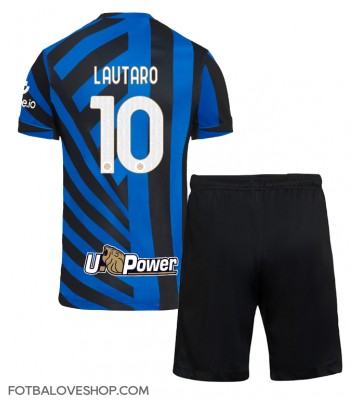 Inter Milan Lautaro Martinez #10 Dětské Domácí Dres 2024-25 Krátký Rukáv (+ trenýrky)